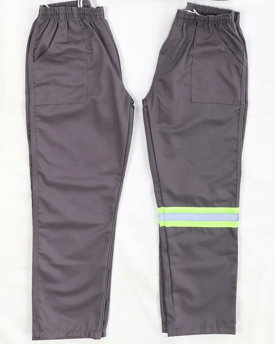 Calça Cinza com e sem fita